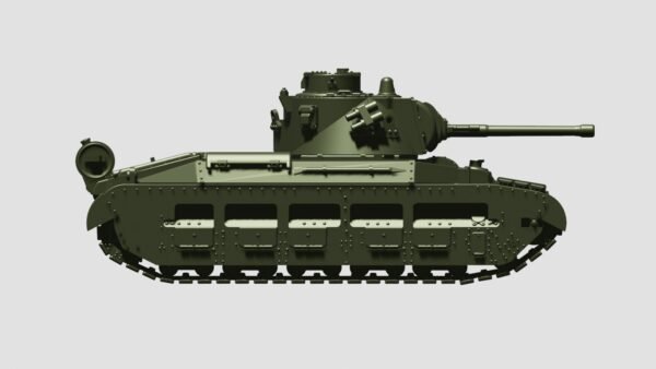 WW2 UK MATILDA MK.II WITH 2PDR GUN, 3D PRINTED, MANY SCALES AVAILABLE - Image 4