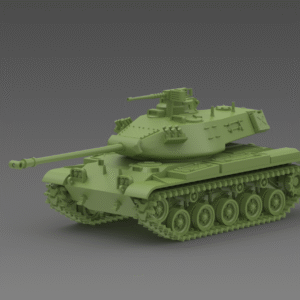 WW2 USA LIGHT TANK M41 WALKER BULLDOG, 3D PRINTED, MANY SCALES AVAILABLE