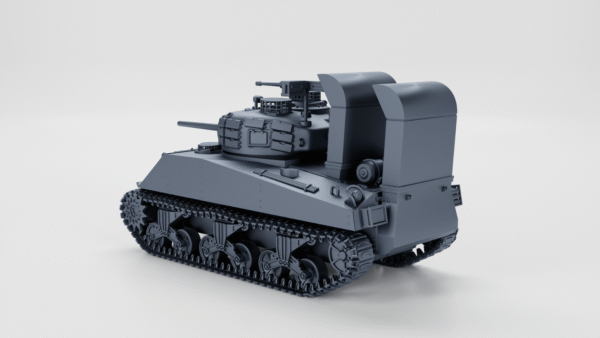 WW2 USA SHERMAN M4A3(75)W “BEELZEBUB” , 3D PRINTED, MANY SCALES AVAILABLE - Image 4