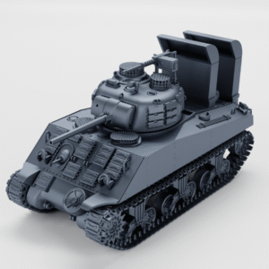 WW2 USA SHERMAN M4A3(75)W “BEELZEBUB” , 3D PRINTED, MANY SCALES AVAILABLE