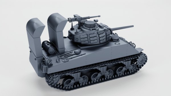 WW2 USA SHERMAN M4A3(75)W “BEELZEBUB” , 3D PRINTED, MANY SCALES AVAILABLE - Image 6