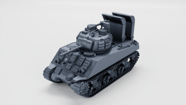 WW2 USA SHERMAN M4A3(75)W “BEELZEBUB” , 3D PRINTED, MANY SCALES AVAILABLE