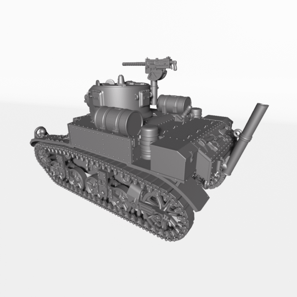 WW2 USA STUART TANK M3A1 SATAN (FLAMETHROWER) 3D PRINTED, MANY SCALES AVAILABLE - Image 3
