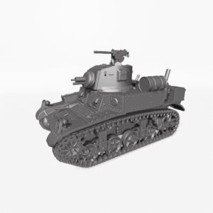 WW2 USA STUART TANK M3A1 SATAN (FLAMETHROWER) 3D PRINTED, MANY SCALES AVAILABLE