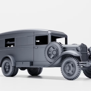 WW2 USSR GAZ-55 AMBULANCE 3D PRINTED, MANY SCALES AVAILABLE