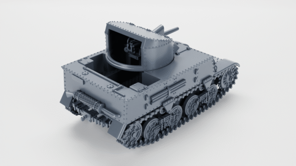 WW2 BELGIUM TANK HUNTER VICKERS T13 B3 3D PRINTED, MANY SCALES AVAILABLE - Image 4