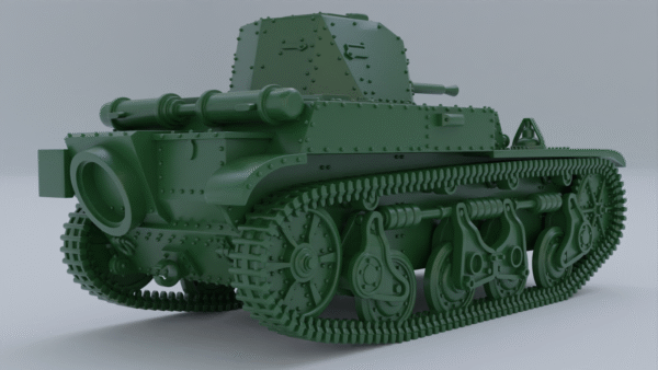 WW2 FRENCH RENAULT AMR-35 ZT-1, 3D PRINTED, MANY SCALES AVAILABLE - Image 3