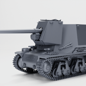 WW2 GERMAN PAK 40 L46, AUF GW HOTCHKISS H39 F, 3D PRINTED, MANY SCALES AVAILABLE