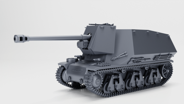 WW2 GERMAN PAK 40 L46, AUF GW HOTCHKISS H39 F, 3D PRINTED, MANY SCALES AVAILABLE