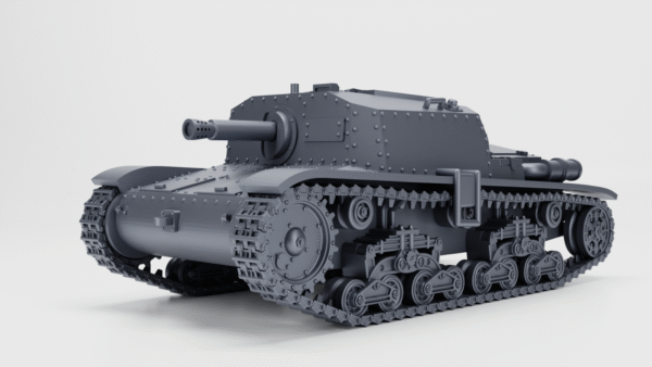 WW2 ITALY SEMOVENTE DA 75/18 SPG, 3D PRINTED, MANY SCALES AVAILABLE - Image 5