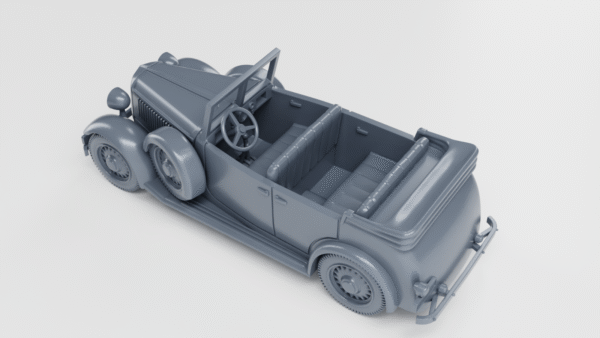 WW2 POLAND FIAT 518 MAZUR CABRIO, 3D PRINTED, MANY SCALES AVAILABLE - Image 4