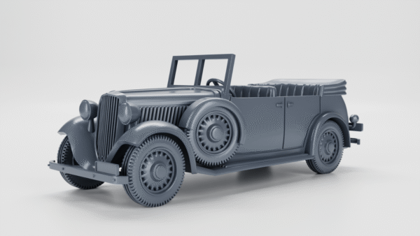 WW2 POLAND FIAT 518 MAZUR CABRIO, 3D PRINTED, MANY SCALES AVAILABLE