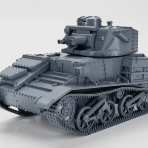 WW2 UK VICKERS LIGHT TANK MK.VI ,3D PRINTED, MANY SCALES AVAILABLE