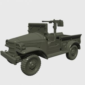 WW2 USA DODGE WC-21 WEAPONS CARRIER (½-ton) 3D PRINTED, MANY SCALES AVAILABLE